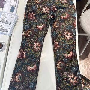 Hazel Moonflower Velvet Ashford Pants